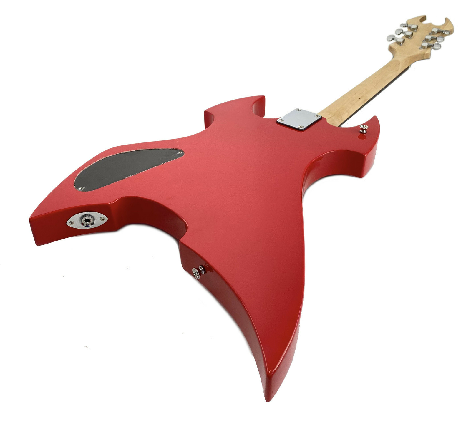 Zenison Heavy Metal Style Electric Guitar, Solid Wood Body, Maple Neck, Red