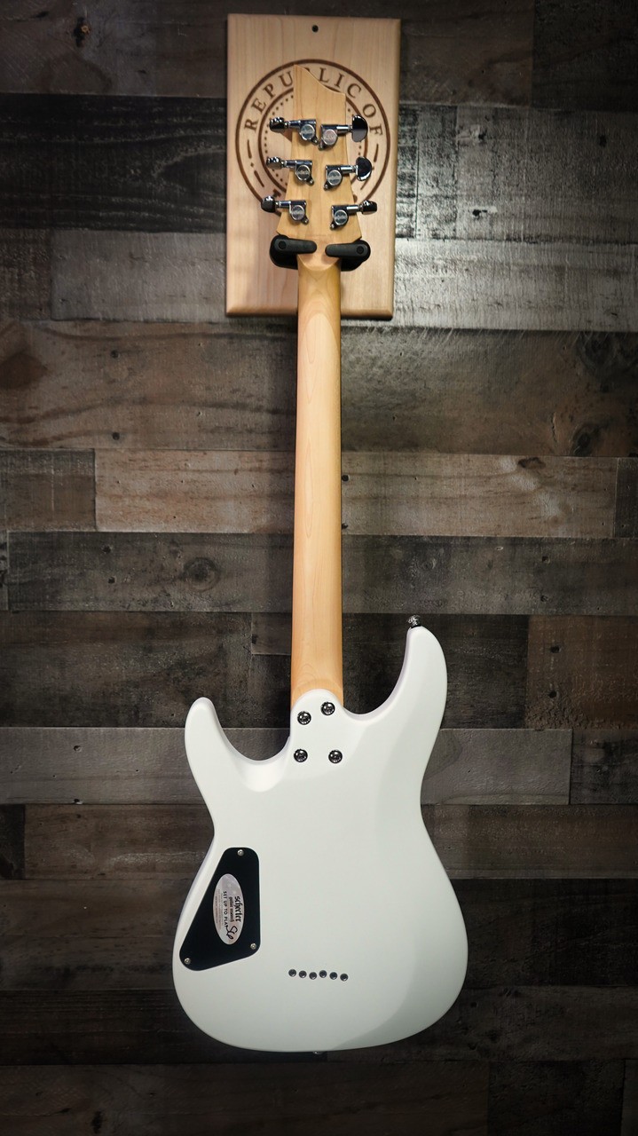 Schecter C-6 Deluxe Electric Guitar – Satin White (432)