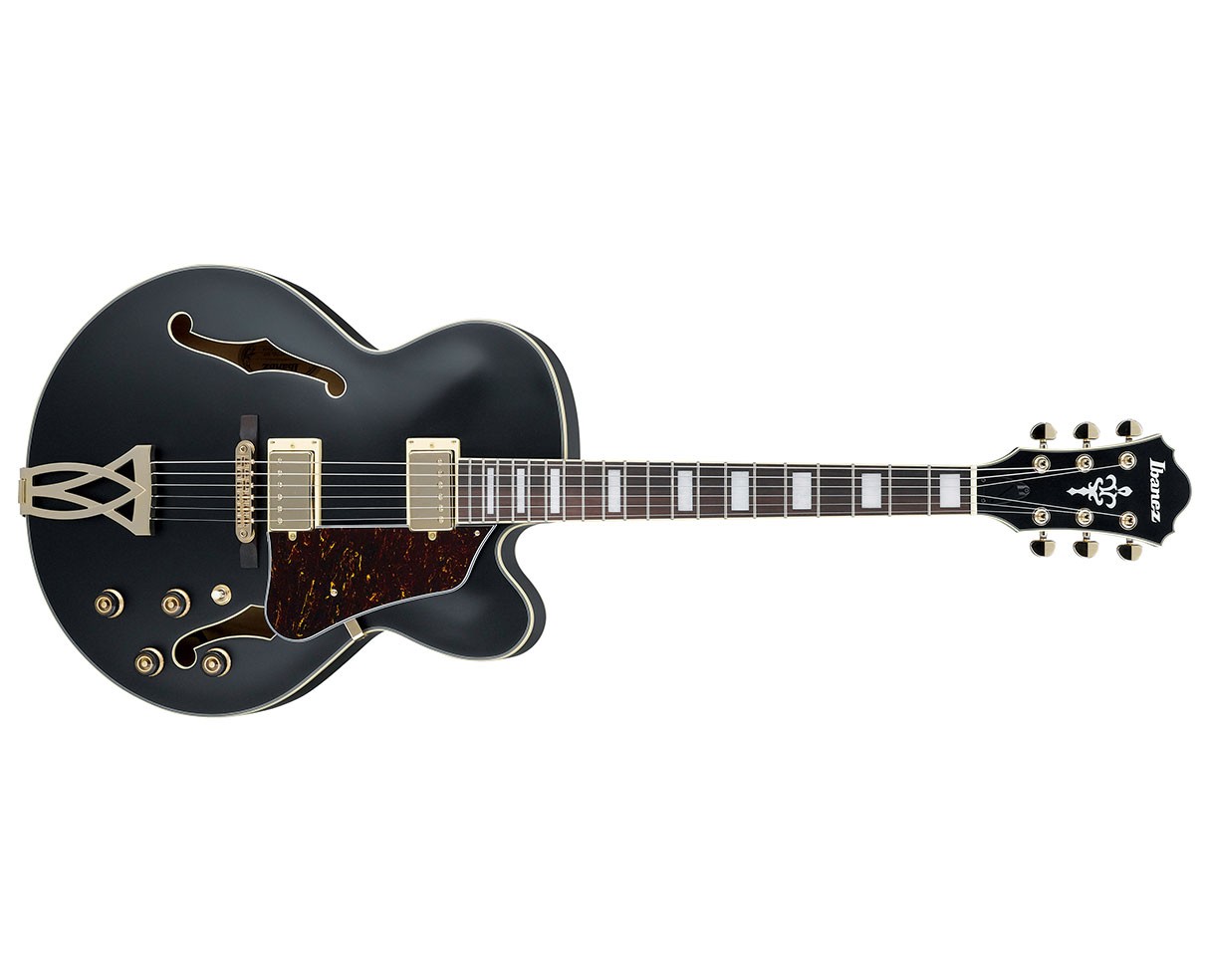 Ibanez AF75G-BKF Artcore Hollowbody Electric Guitar – Black Flat