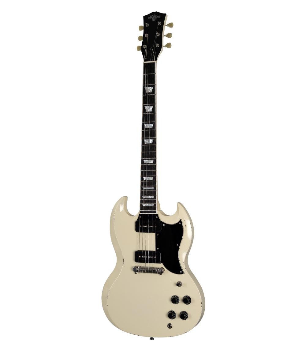 MAYBACH GUITARS Albatroz 65-2 P90 Vintage Cream Aged Electric Guitar