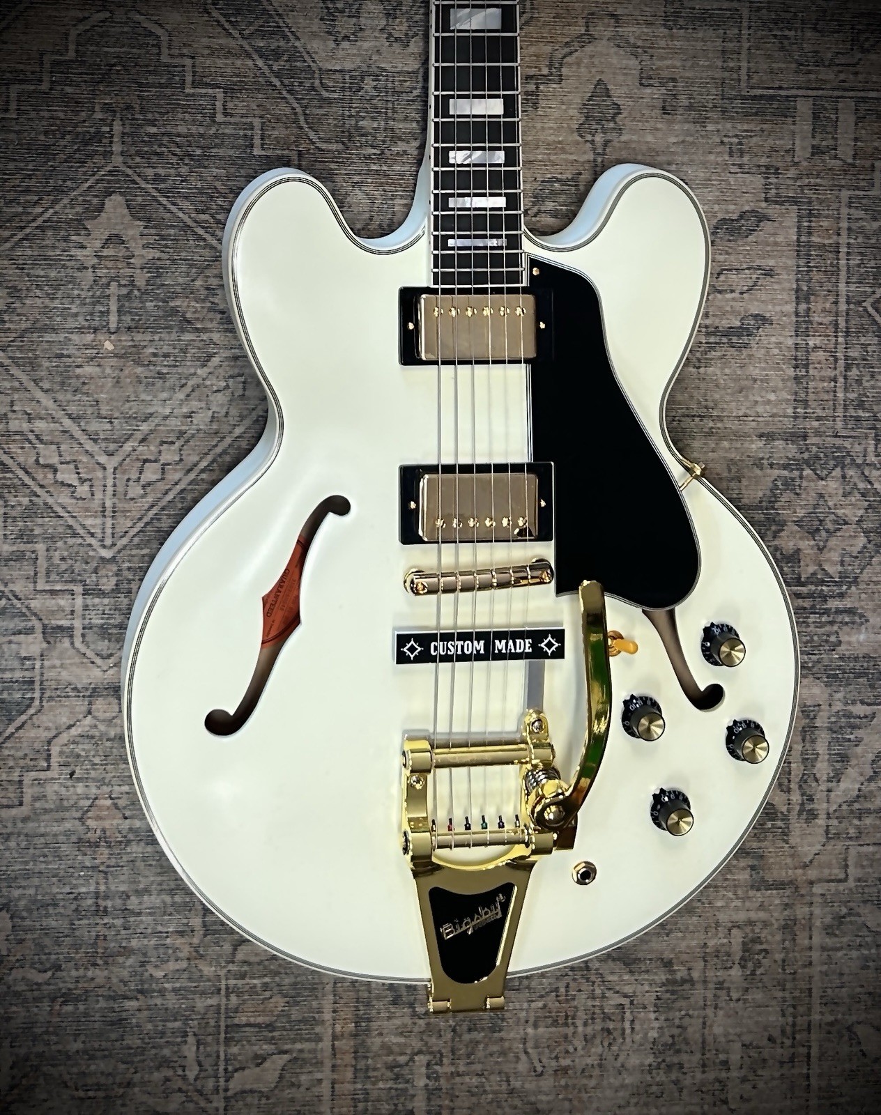 Epiphone Inspired by Gibson Custom Shop ES355 w/ Bigsby & Case 2025 – White