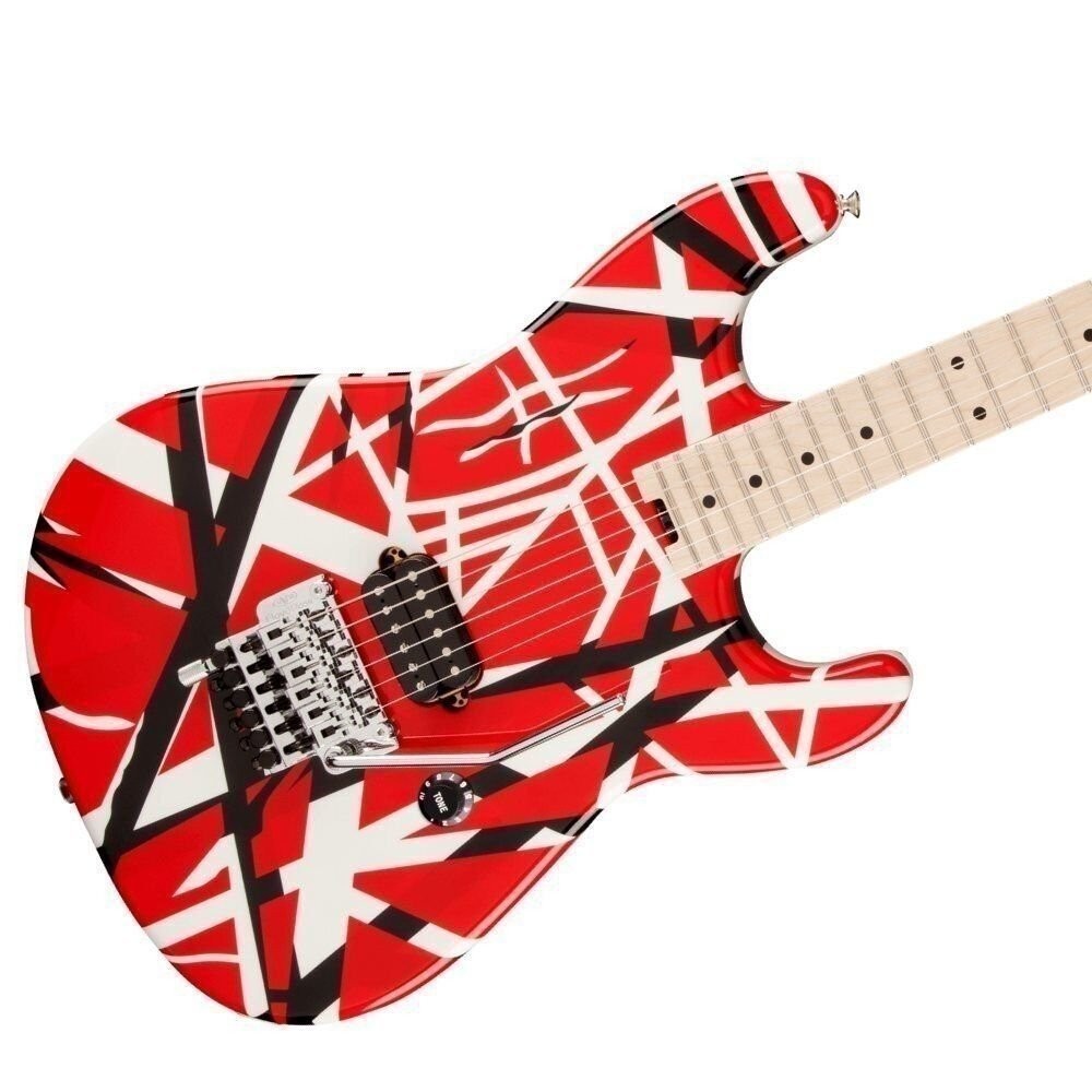 EVH Striped Series – Red with Black Stripes