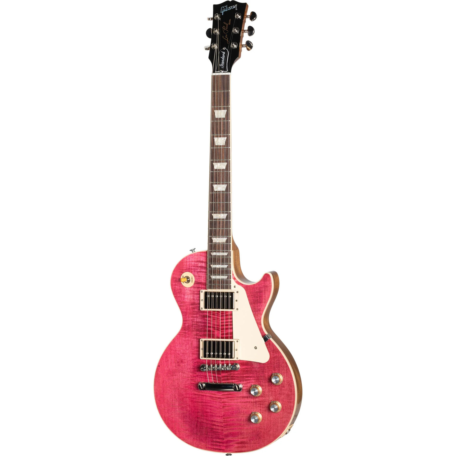 Gibson Les Paul Standard 60s Figured Top Electric Guitar – Translucent Fuchsia