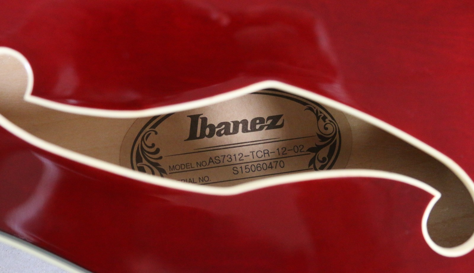 Ibanez Artcore AS7312 12-String Hollowbody Guitar Translucent Cherry w/OHSC