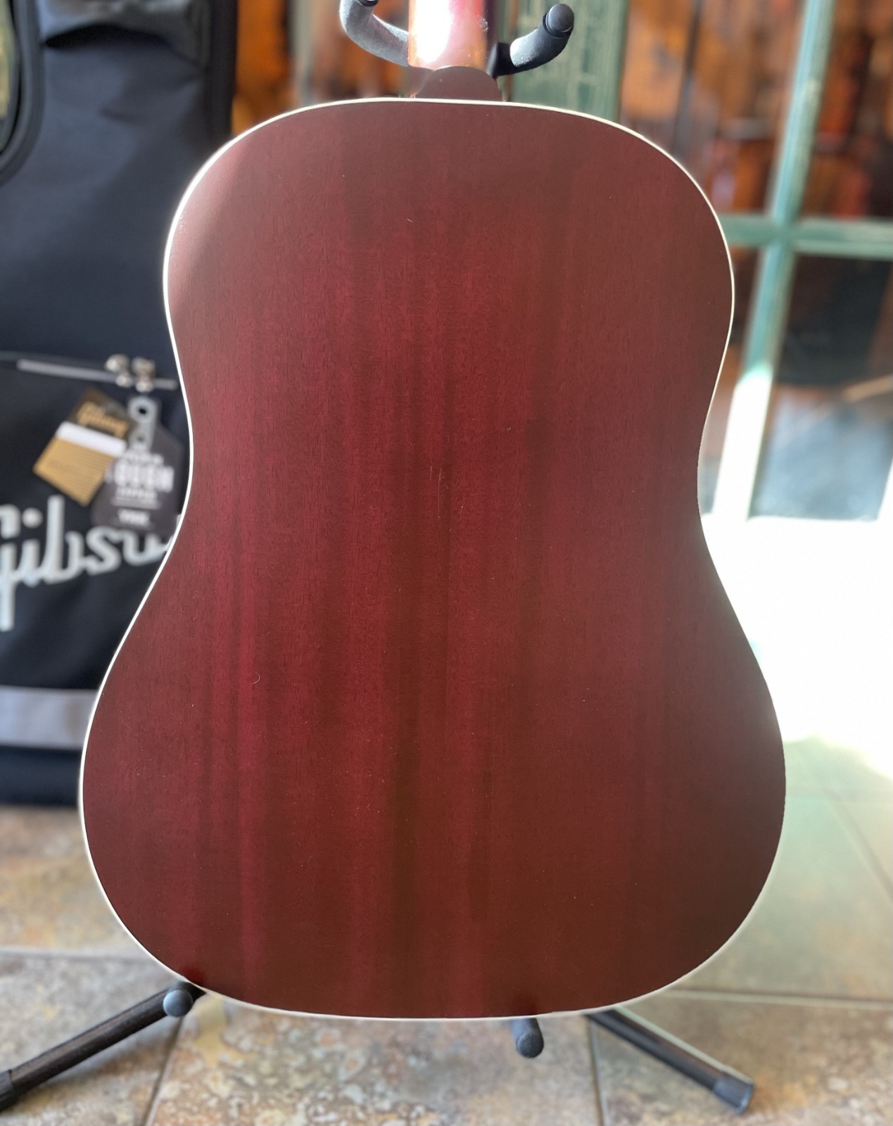 Gibson J-45 Special Acoustic Electric Guitar in Satin Wine Red w/ Gibson Case