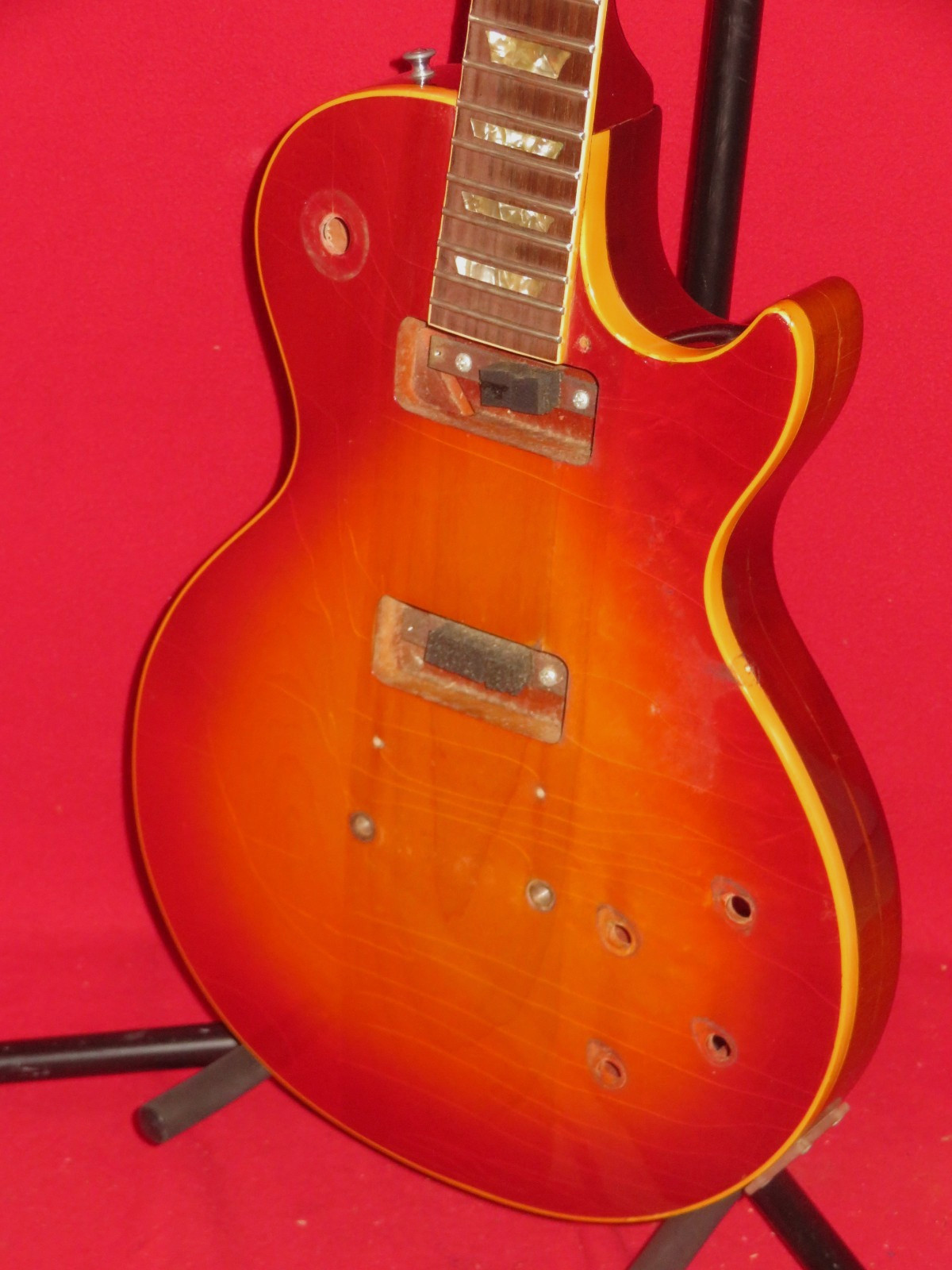 Gibson 1973 Cherry Burst Les Paul Deluxe Body & Neck