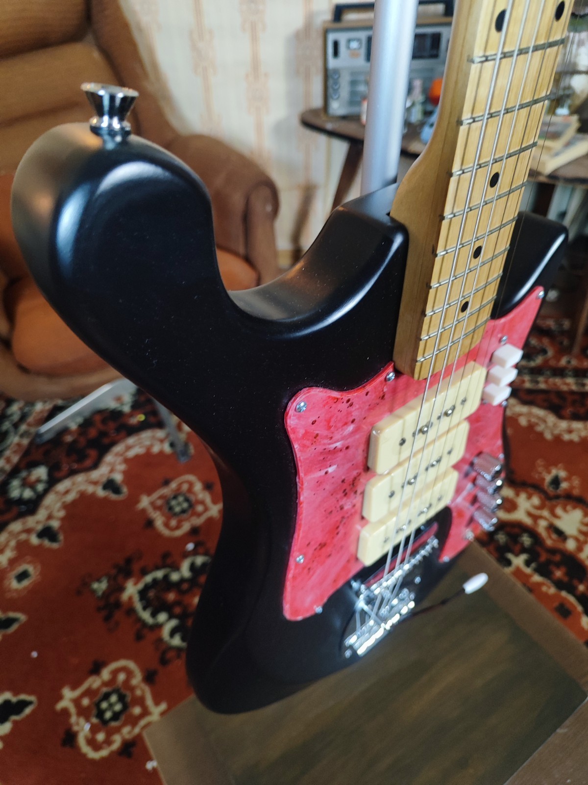 Ural 650 Style Electric Guitar Tremolo USSR Rare Deluxe