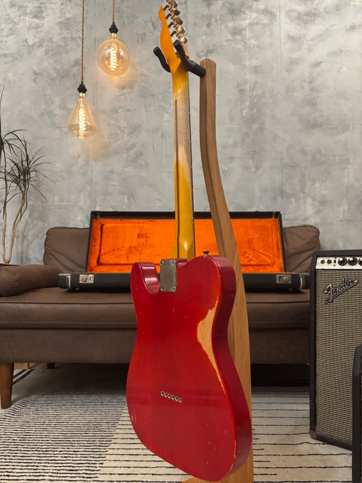Fender Telecaster 1963 Rare Limited Run Trans Red Model Feather light at 7.4LB