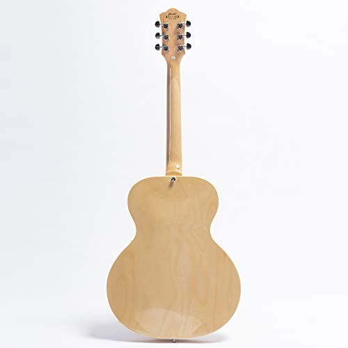 6-String Electric Guitar, P90 Pickups,Semi-Hollow Body, Natural Finish