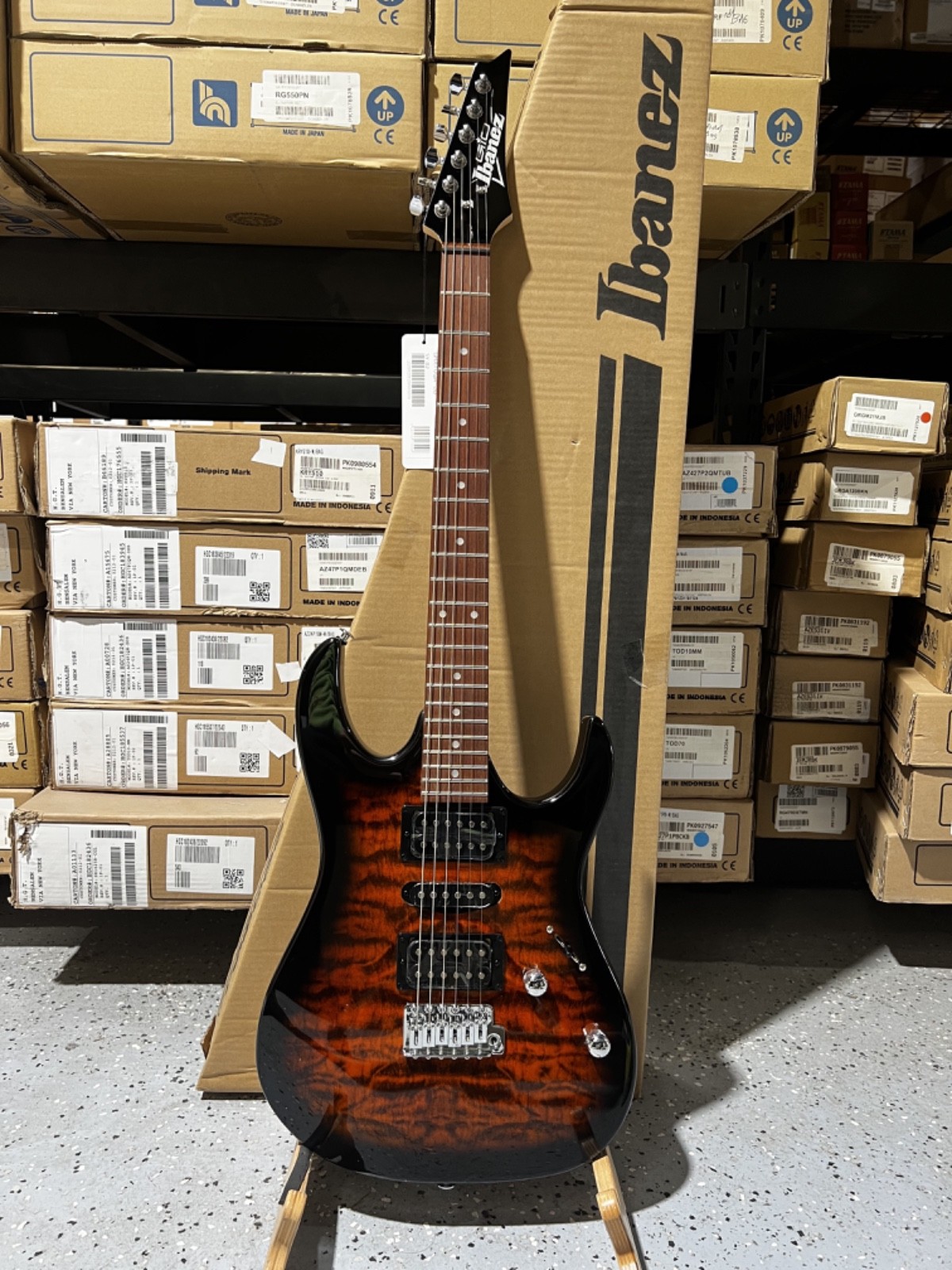 Ibanez Gio GRX70QA Electric Guitar – Sunburst
