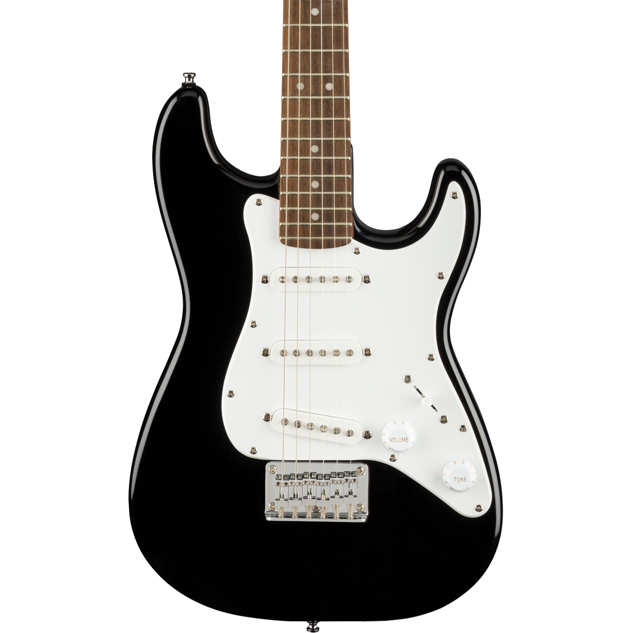 Squier Mini Strat V2 – Black with Laurel Fret Board