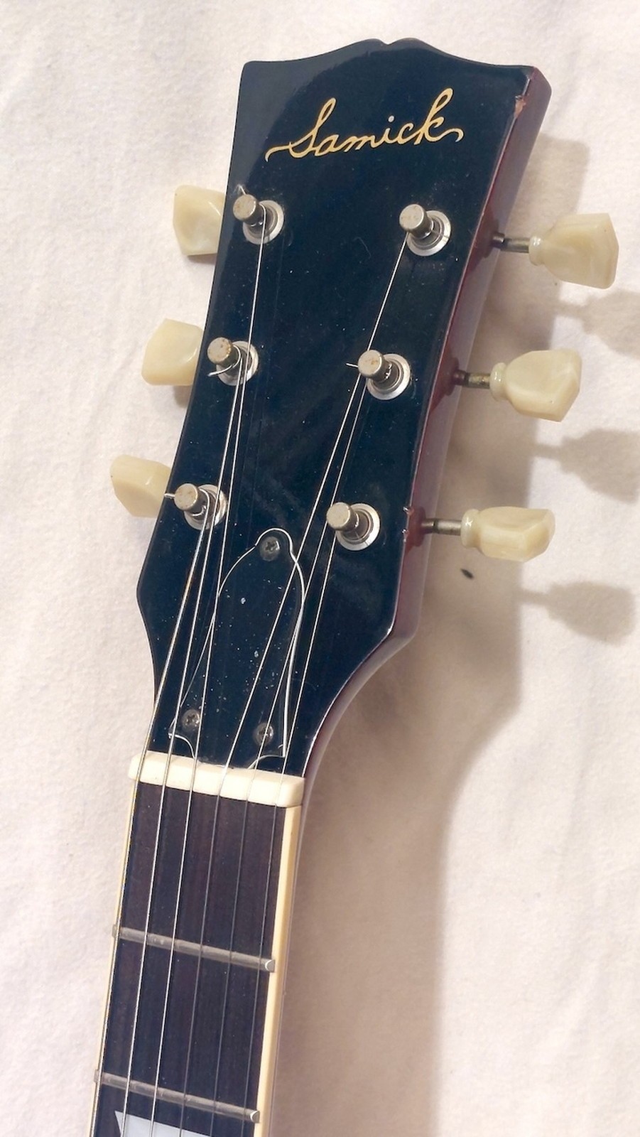 Samick LS-STT-CHSB Used 1980s Maple Top Mahogany Back Body Cherry Sunburst