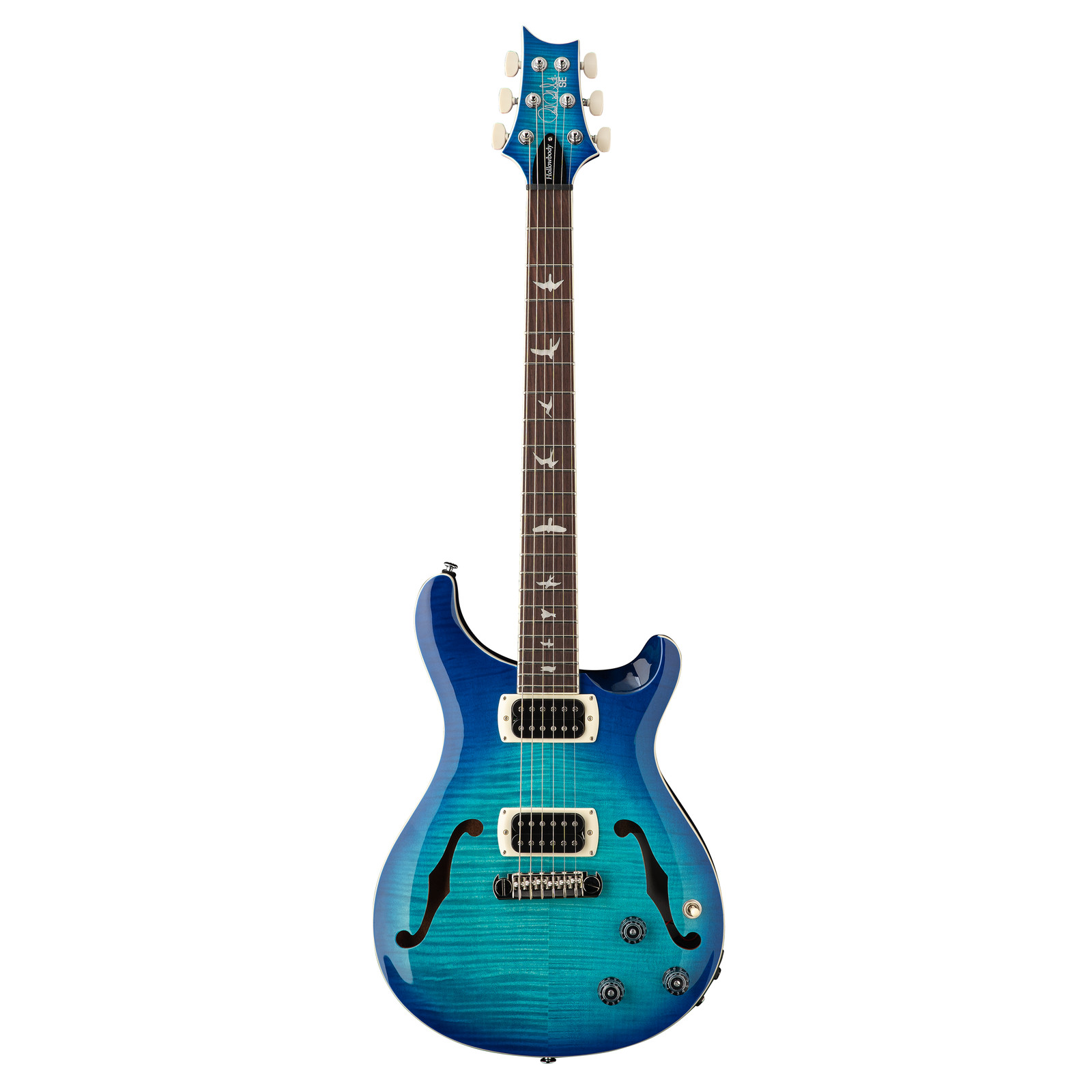 PRS SE Flat Back Hollowbody I Piezo Electric Guitar – Lake Blue – Open Box