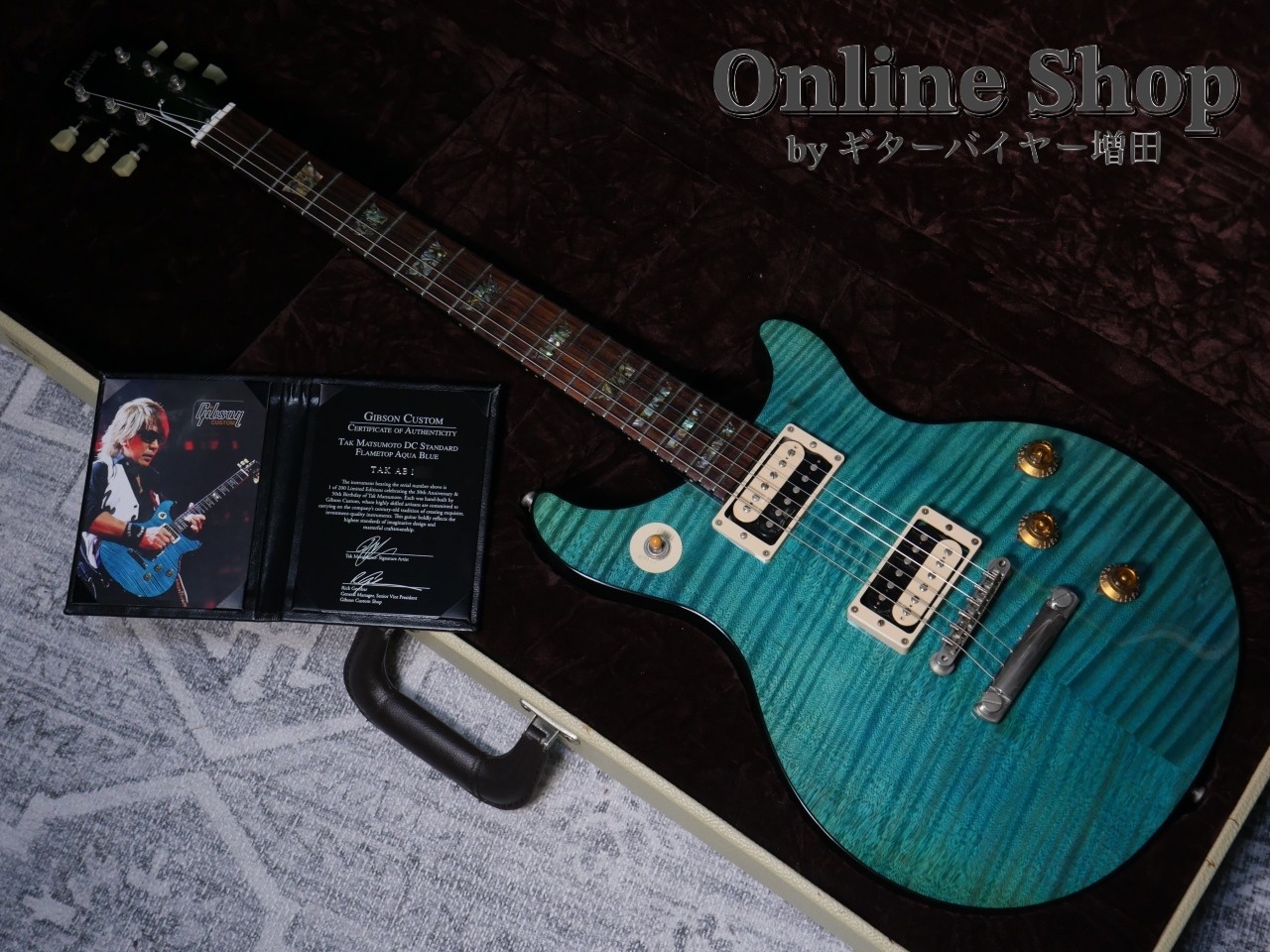 Gibson Custom Shop 2012s TAK Matsumoto DC Standard “1st Edition” Aqua Blue 12x