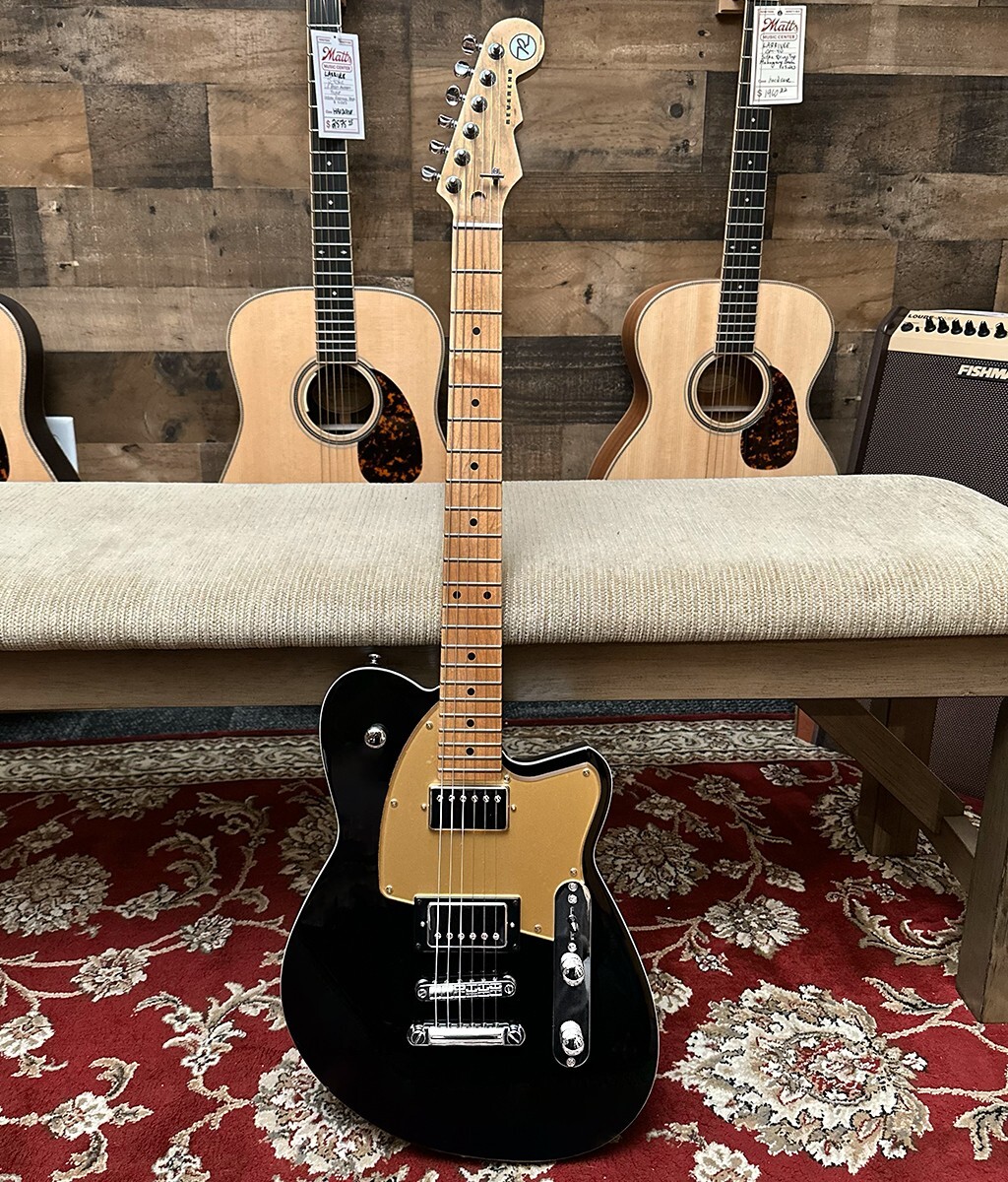 Reverend Charger HB Midnight Black Electric Guitar