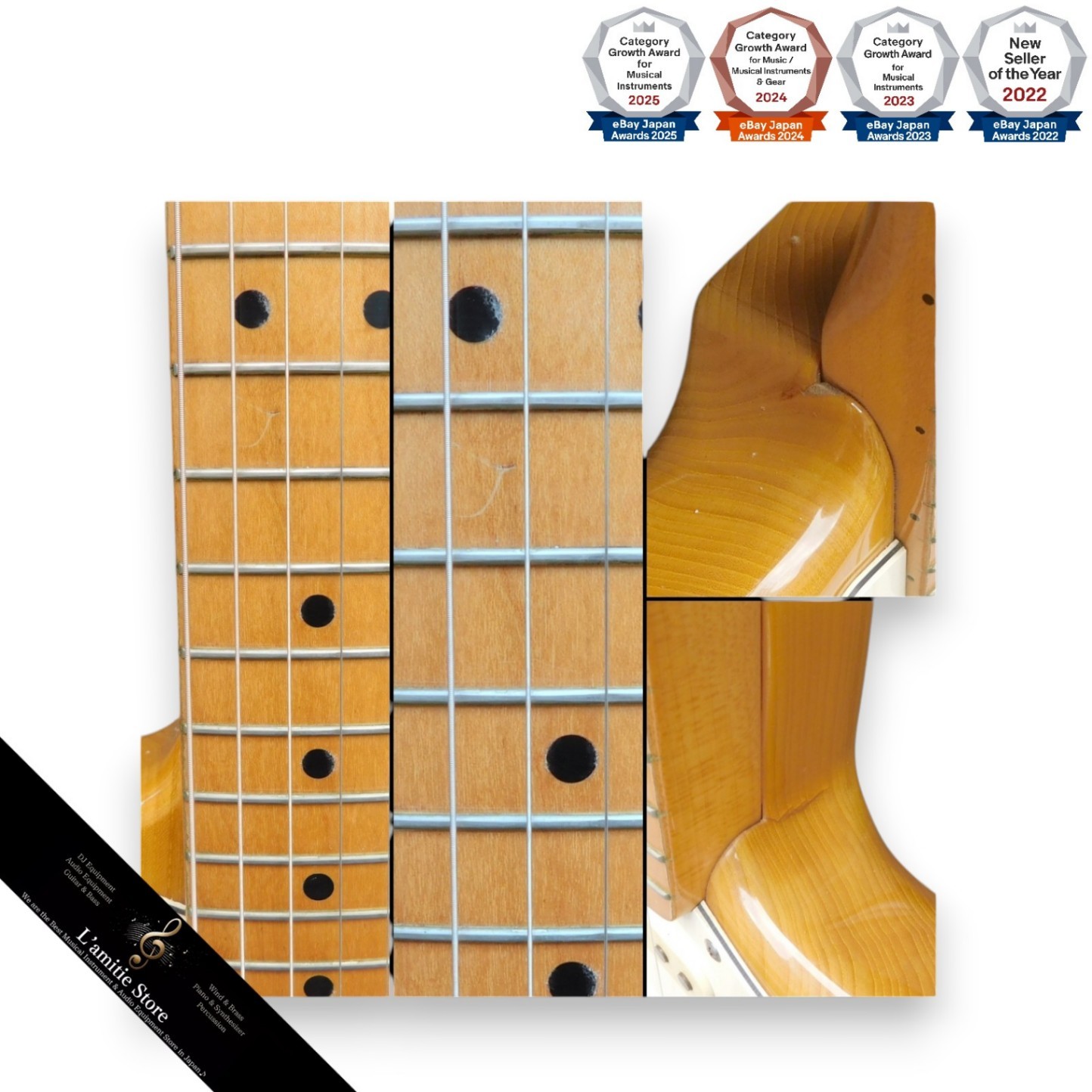 Fender Japan ST7265 Stratocaster S Serial Natural 19941995 Made FujiGen