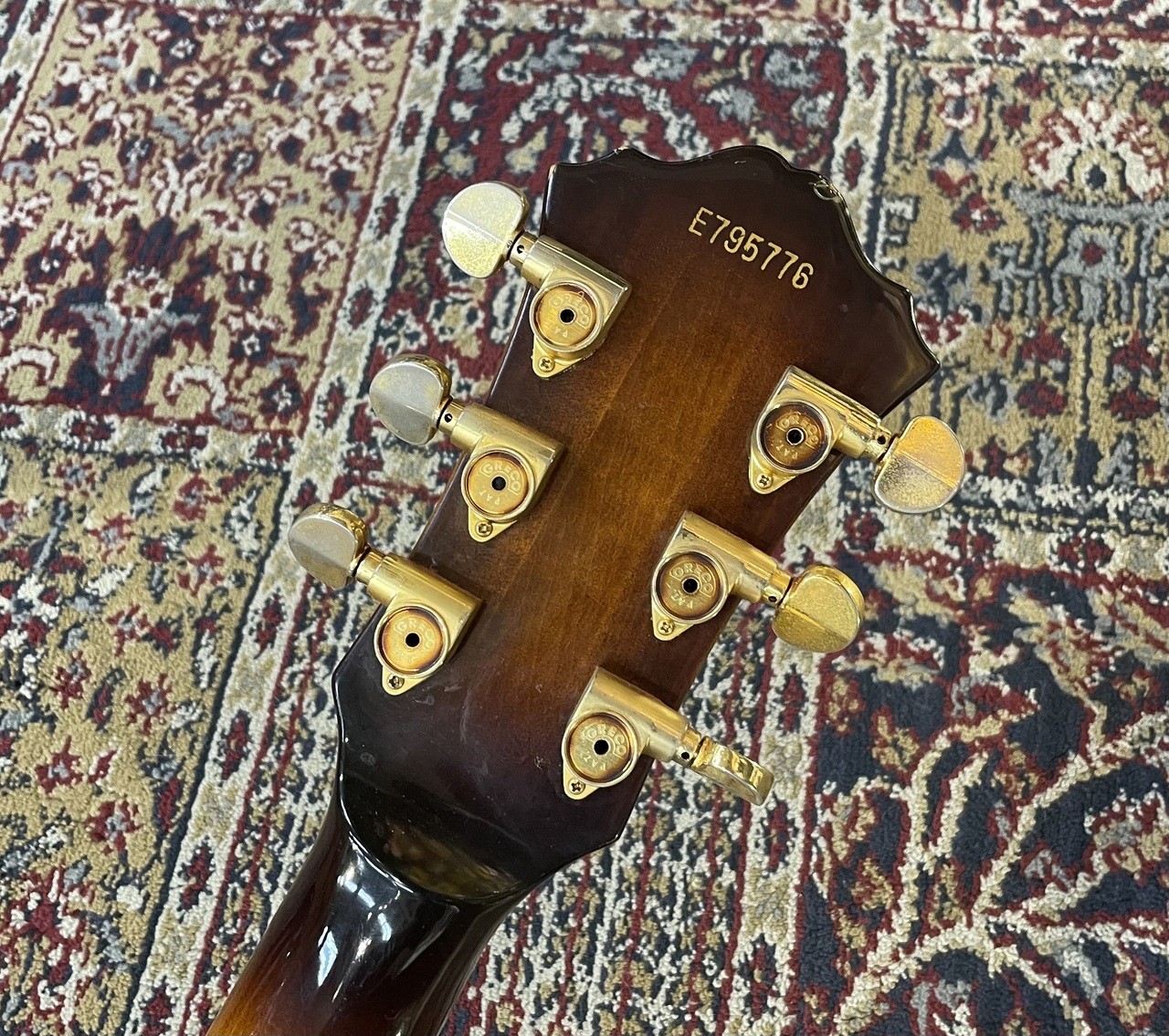 Greco SW-1200 Sunburst 1979 Vintage Full-Acoustic Archtop Gig Bag Used