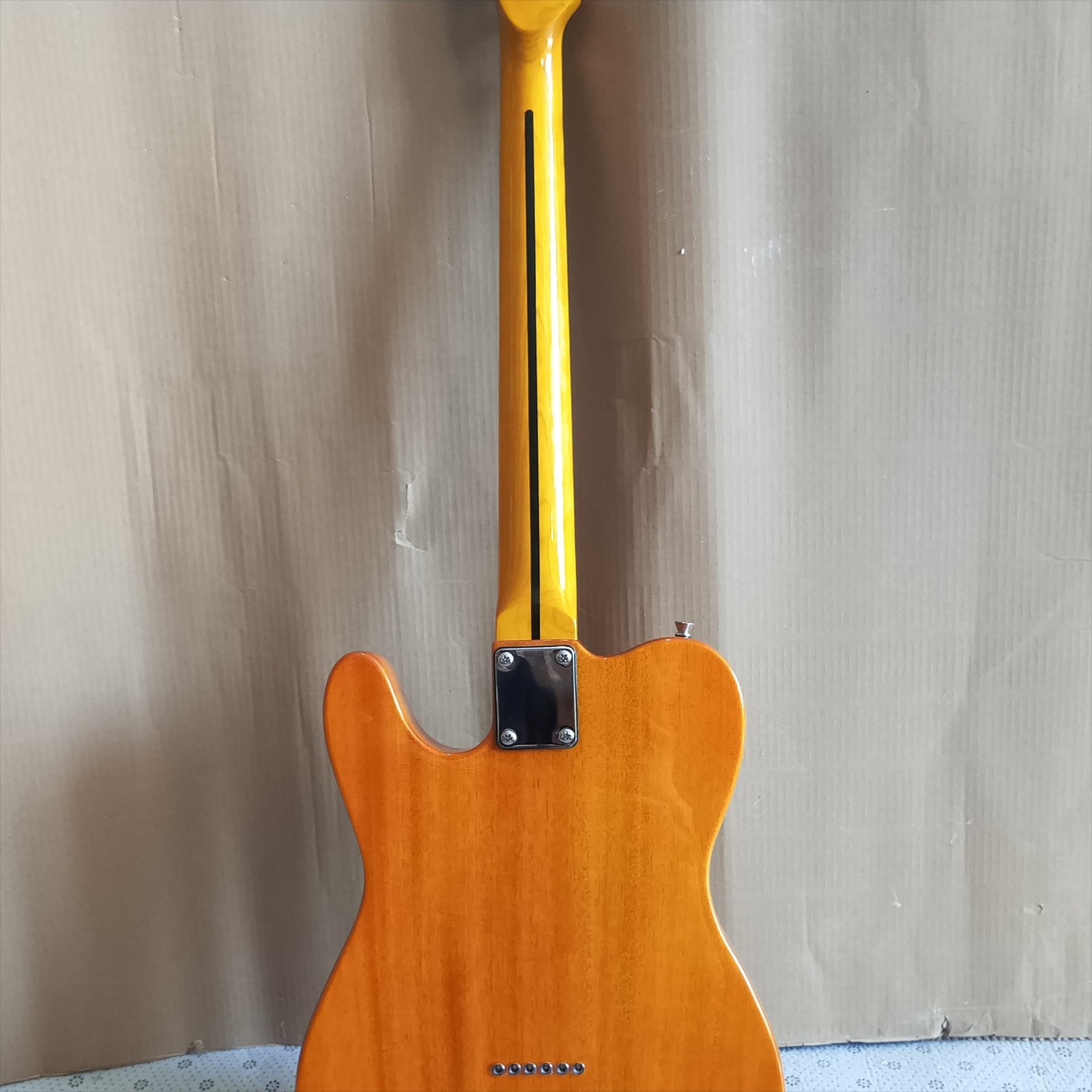 50s Standard TL Vintage Natural Electric Guitar SS Pickups Fixed Bridge Ship US