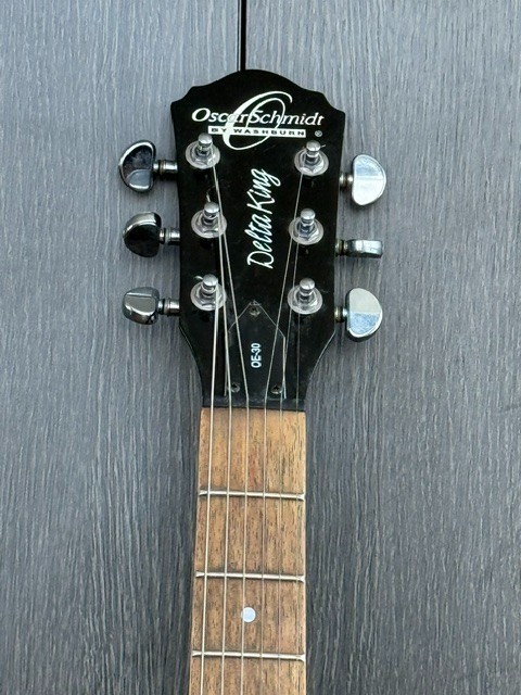 Oscar Schmidt OE30 Semi-Hollow Electric Guitar w/Hard Case Excellent Condition!