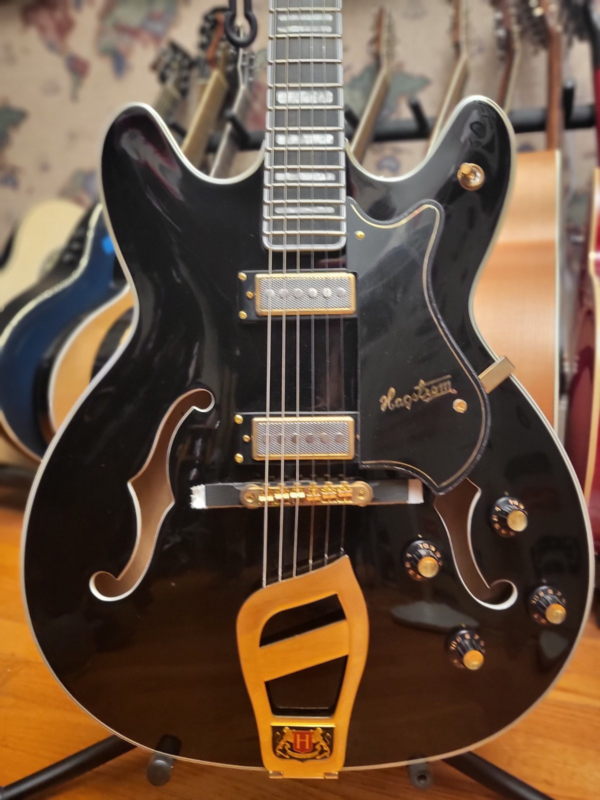 Hagstrom ’67 Viking II Hollowbody Body – Black Finish