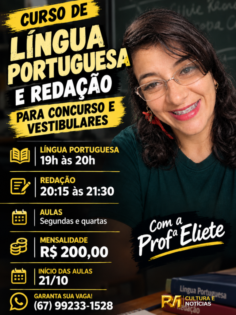O-FUTURO-1-769x1024 Curso de Língua Portuguesa e Redação oferece preparação para concursos e vestibulares